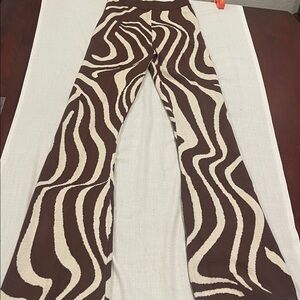 T0102103 Bailey Rose Chocolate Swirl Knit Lounge Pants, Tall Friendly, XS